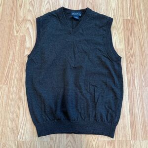 Women’s Charcoal Wool Sweater Vest